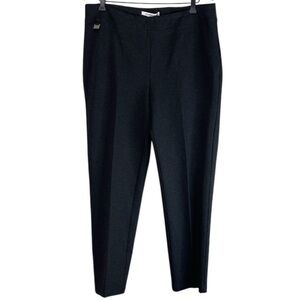 Zac & Rachel Woman Charcoal Slim Fit Dress Pants Trousers Stretch Plus Size 1X